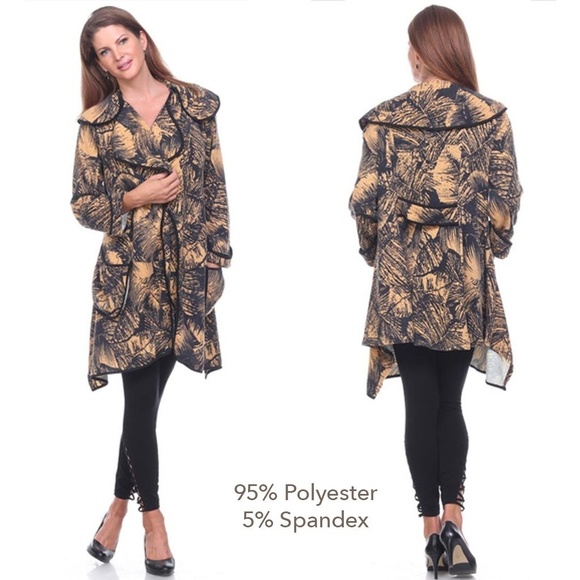 Stylish Coats Tan and Zebra Print - Picture 2 of 6